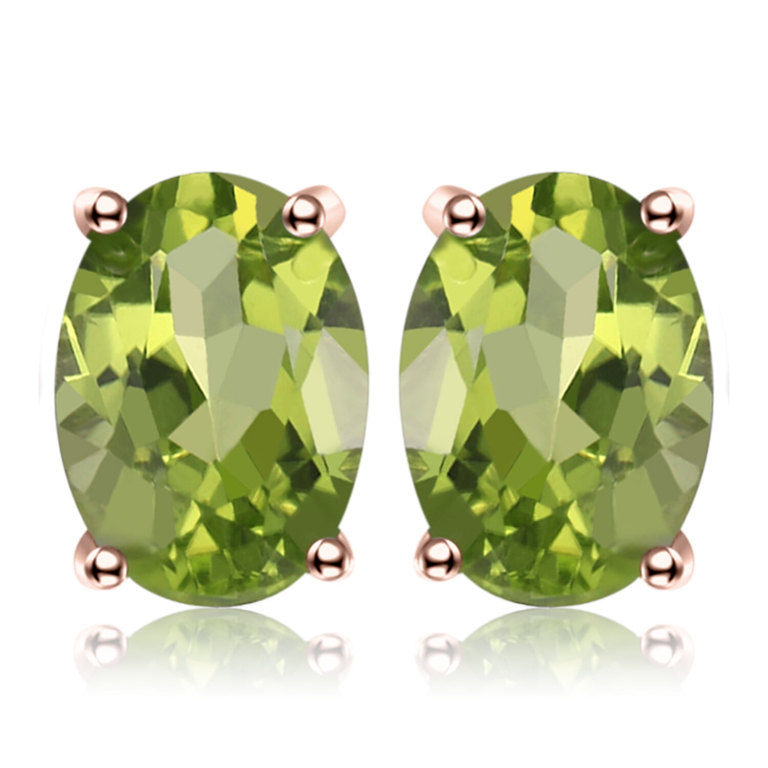 Sterling Silver Green Amethyst Citrine Peridot Earrings -  New