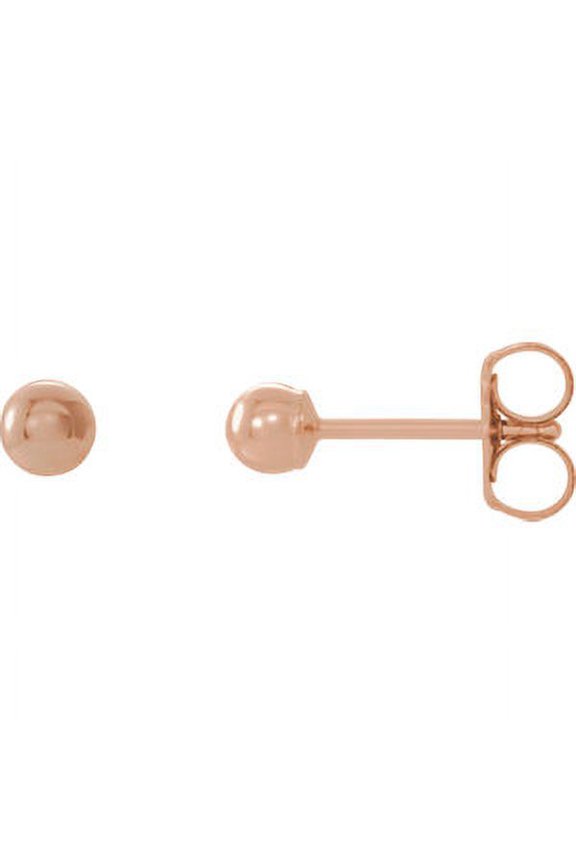14K Rose Gold 7mm Ball Earrings