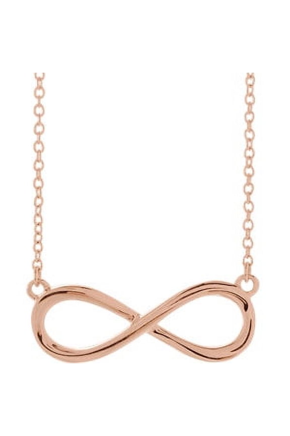 14K Rose Gold Infinity-Inspired 18" Necklace