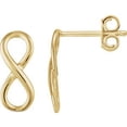 thumbnail image 1 of Jewels By Lux 14K Yellow Gold Infinity Earrings, 1 of 2