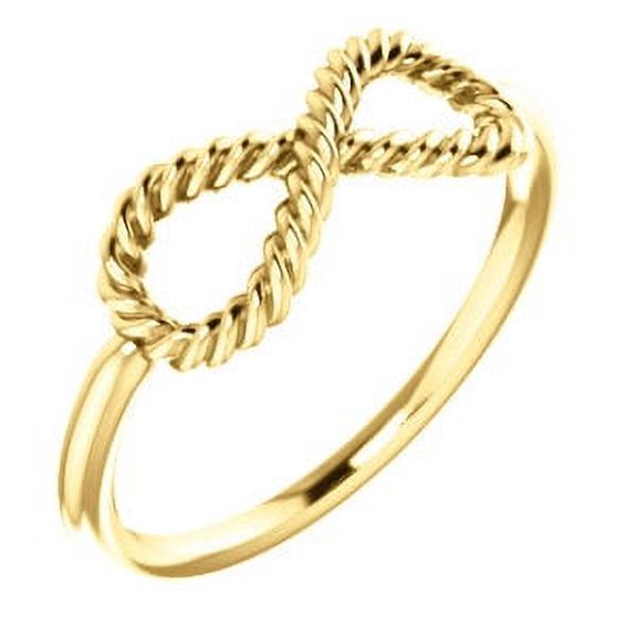 Jewels By Lux 14K Yellow Gold Infinity-Inspired Rope Ring