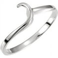 thumbnail image 1 of Jewels By Lux 14k White Gold Polished Engagement Mounting Band Size 6, 1 of 2