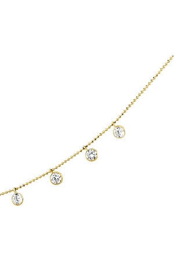 Bezel Set Necklace