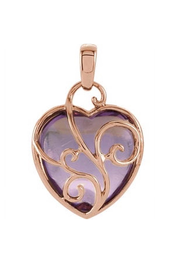 Rose de France Heart Pendant