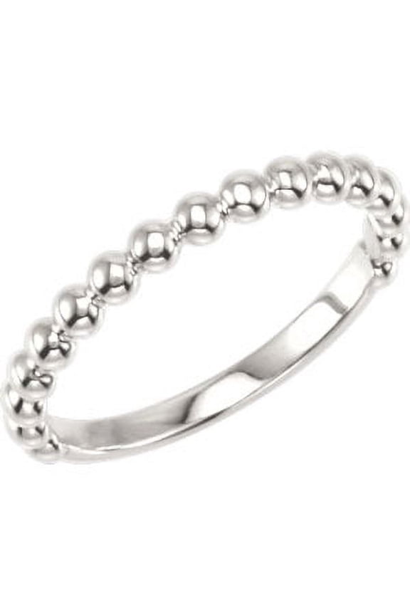 Sterling Silver Stackable Metal Fashion Ring Size 7
