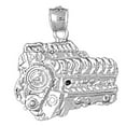 thumbnail image 1 of Jewels Obsession Sterling Silver Car Engine Pendant, 1 of 3