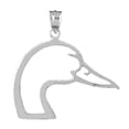thumbnail image 1 of Jewels Obsession Sterling Silver Duck Head Pendant - 32 mm, Adult; Unisex, 1 of 5