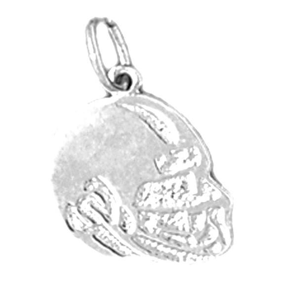 Jewels Obsession Sterling Silver Football Helmet Pendant
