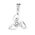 thumbnail image 1 of Jewels Obsession Sterling Silver Propeller Pendant, 1 of 3