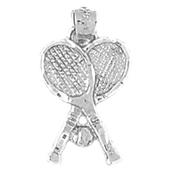 Jewels Obsession Sterling Silver Tennis Racquets Pendant