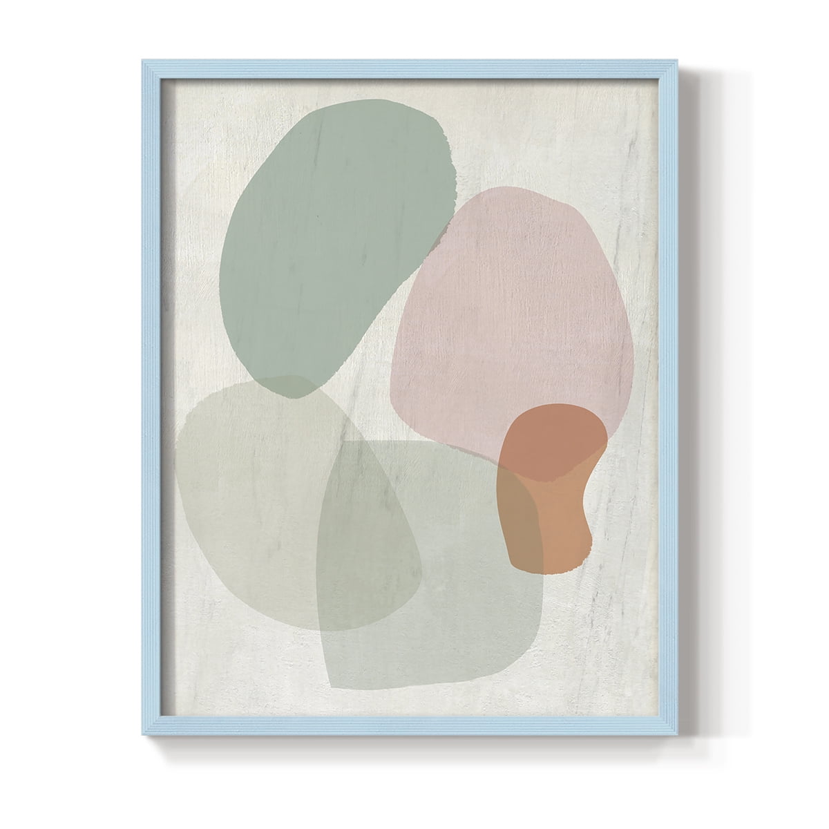 Jewels of the River I in Blue Solid Wood 8 x 10 Framed Print