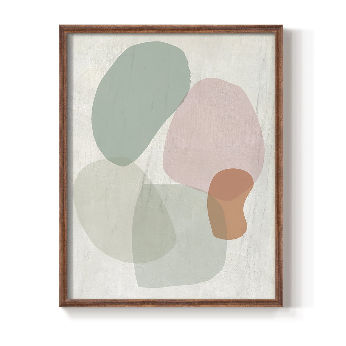 Jewels of the River I in Brown Solid Wood 8 x 10 Framed Print