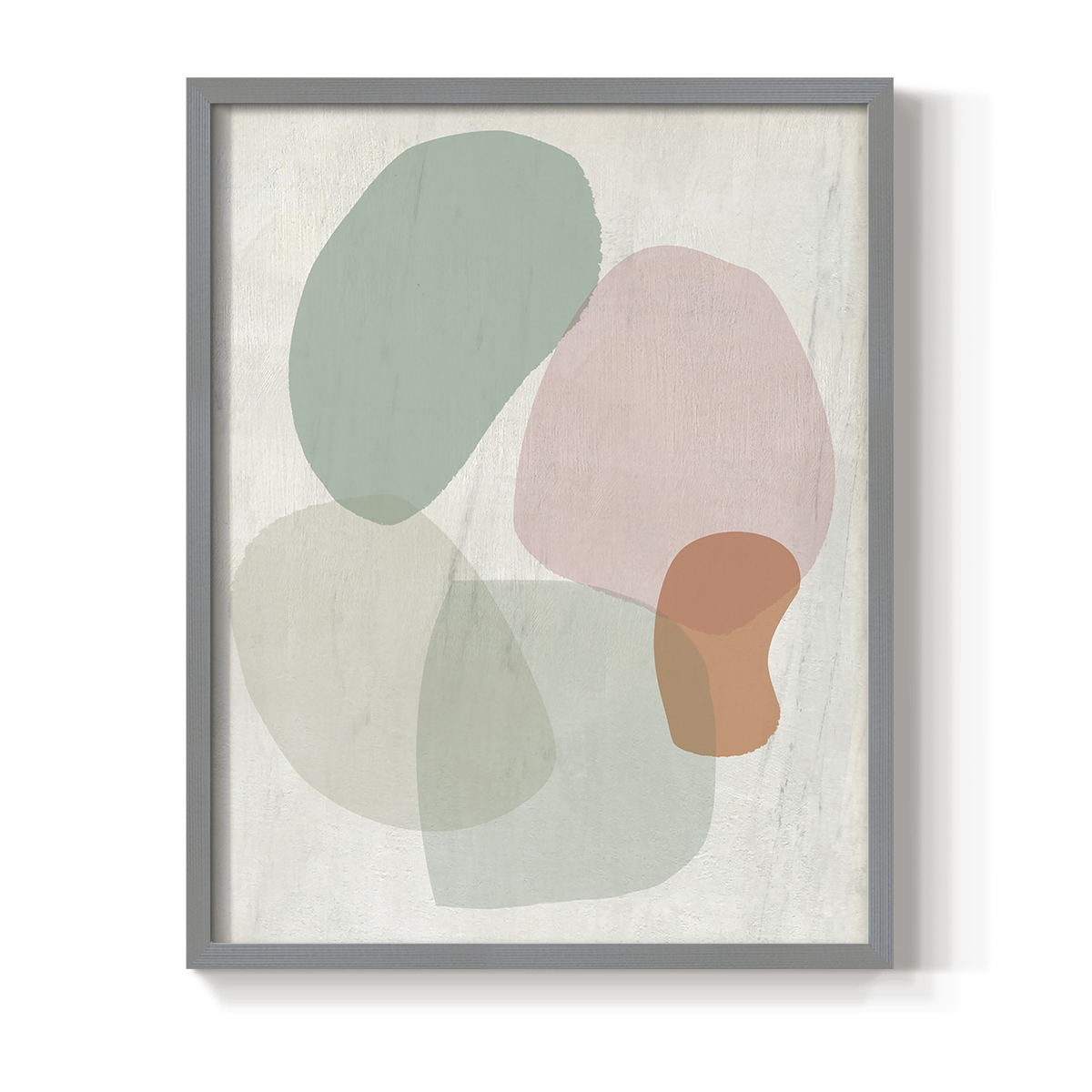 Jewels of the River I in Gray Solid Wood 16 x 20 Framed Print