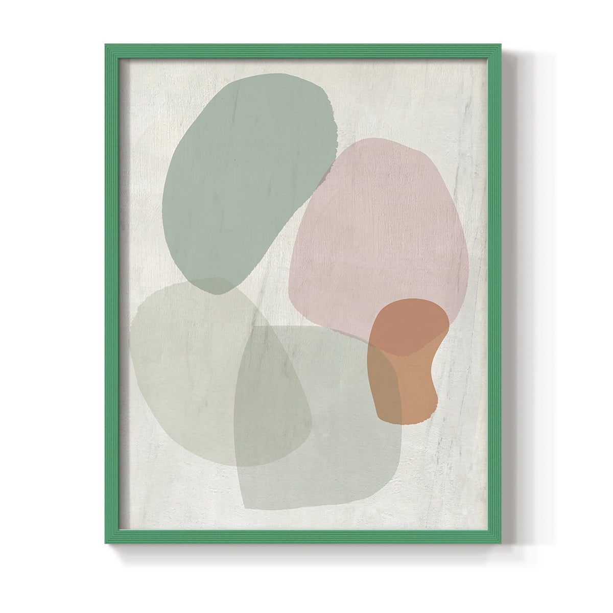 Jewels of the River I in Green Solid Wood 8 x 10 Framed Print