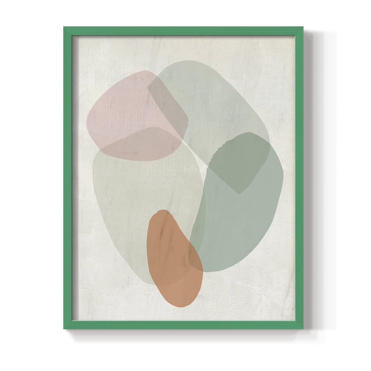 Jewels of the River II in Green Solid Wood 11 x 14 Framed Print