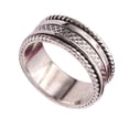 thumbnail image 1 of JewelsTrezoro Sterling Silver 925 Spinner Ring Meditation Ring Men Women Handmade Ring All Sizes Gift Item Jewelry TSR05A (US-10.5), 1 of 5