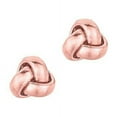 thumbnail image 1 of Jewelstop 14K Real Pink Rose Gold Love Knot Earrings, 1 of 5