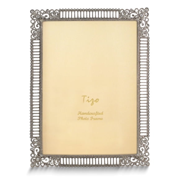 Jeweltone Pierced with Scrolled Corners 7.5x9.5 Photo Frame