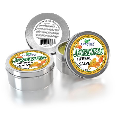Creation Farm Jewelweed Herbal Salve 3 pak 4 oz tins Soothing