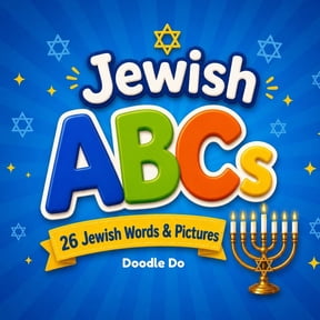 Jewish ABCs for Kids: Fun Educational Alphabet Book Featuring Jewish Words, Symbols, and Traditions for Toddlers, Presch, (Paperback)