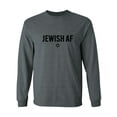 thumbnail image 1 of Jewish AF Adult Long Sleeve T-shirt, 1 of 3