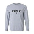 thumbnail image 1 of Jewish AF Adult Long Sleeve T-shirt, 1 of 3