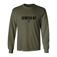 thumbnail image 1 of Jewish AF Adult Long Sleeve T-shirt, 1 of 3