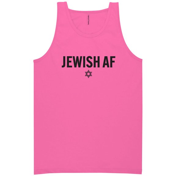 Jewish AF Neon Tank Top