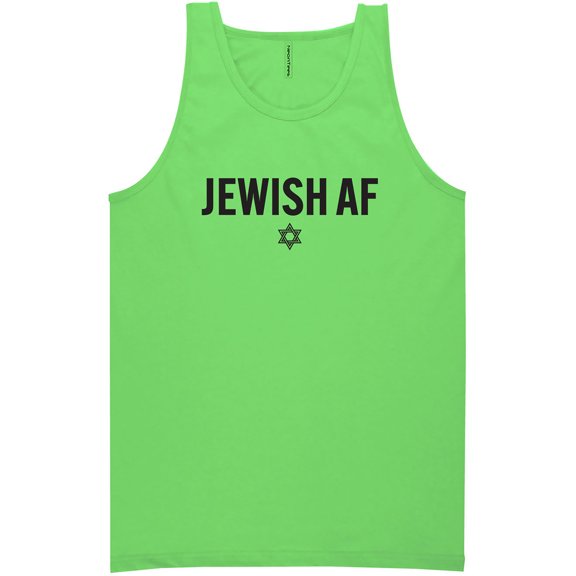 Jewish AF Neon Tank Top