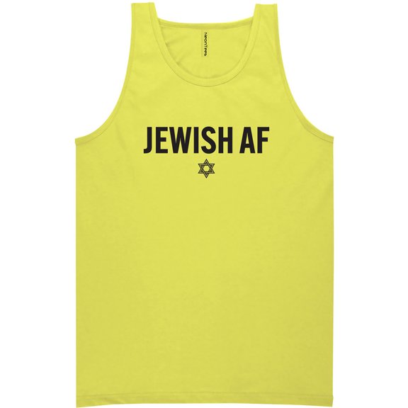 Jewish AF Neon Tank Top