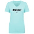 thumbnail image 1 of Jewish AF Womens V-Neck T-Shirt, 1 of 3