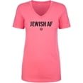 thumbnail image 1 of Jewish AF Womens V-Neck T-Shirt, 1 of 2
