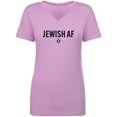 thumbnail image 1 of Jewish AF Womens V-Neck T-Shirt, 1 of 3