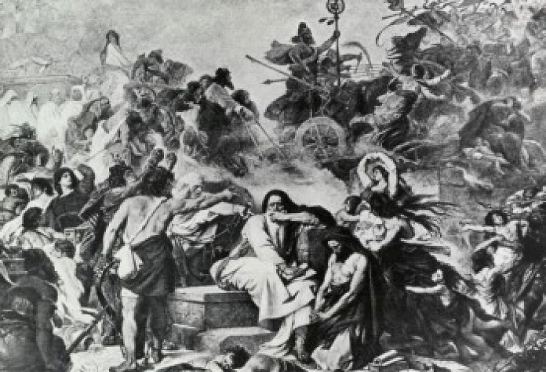 Jewish Captives Weeping Over Babylonian Captivity Eduard Bendermann (1811-1889 German) Canvas Art - Eduard Bendermann (24 x 36)