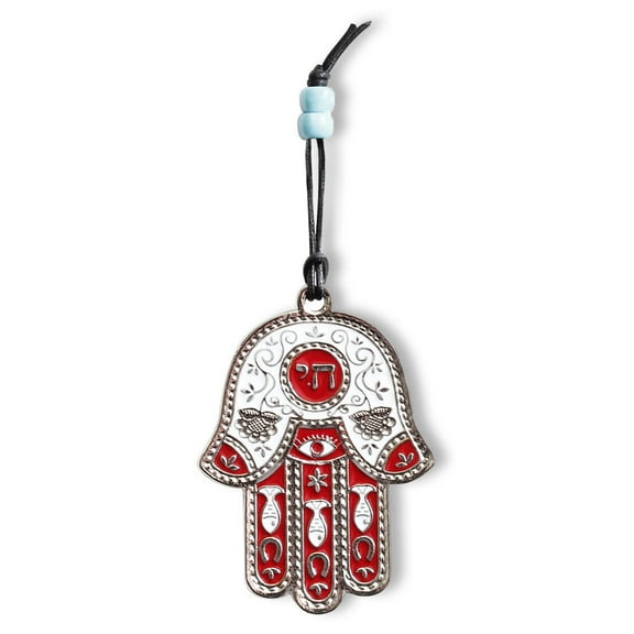 Jewish Chai Living Good Luck Home Wall Decor Multicolor Hamsa Hand - Small - Made in Israel