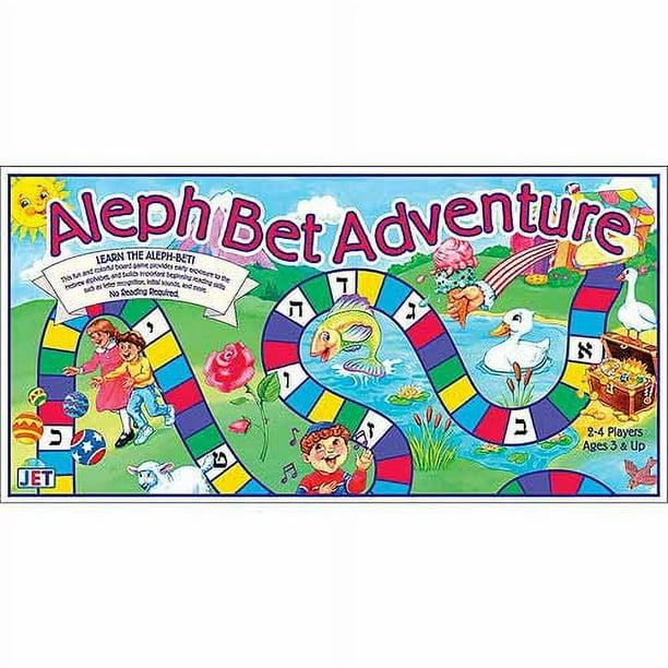 Jewish Educational Toys Aleph Bet Adventure Boardgame