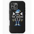 thumbnail image 1 of Jewish Elf Family Christmas Pajama Phone Case for iPhone 16 15 14 13 12 11 Pro Max, 1 of 2