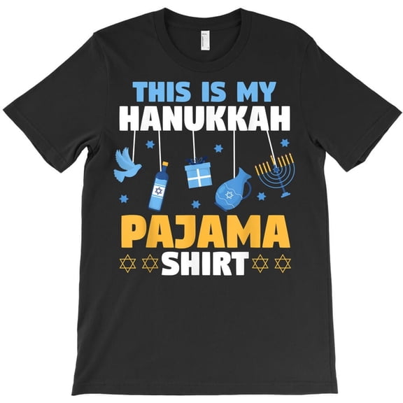 Jewish Festival of Lights This is My Hanukkah Pajama Themed G33648 Unisex T-Shirt, Up to Size 5XL