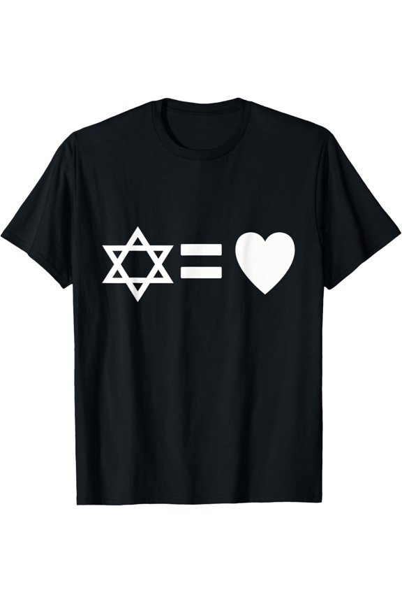 Jewish Judaism Equals Love T-Shirt