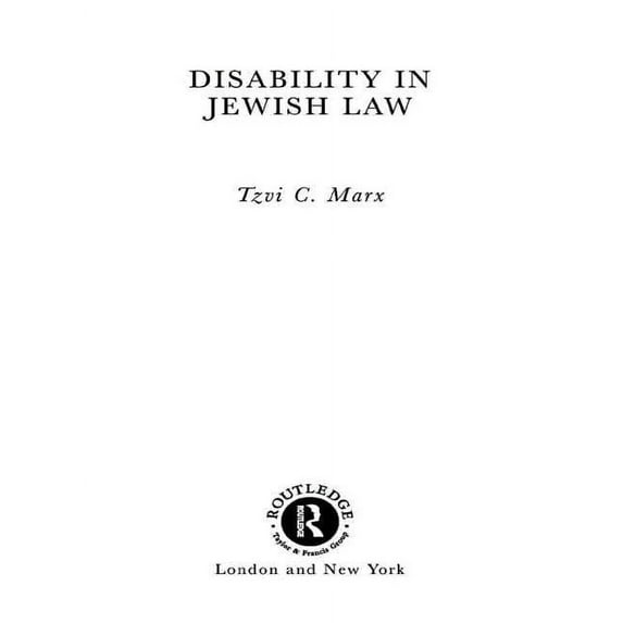Jewish Law in Context Disability in Jewish Law, Book 3, (Hardcover)