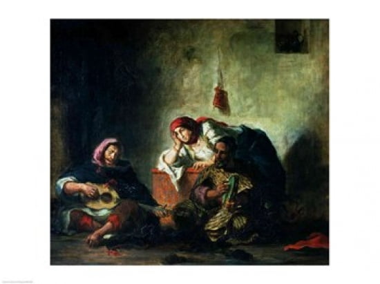 Jewish Musicians in Mogador 1847 Canvas Art - Eugene Delacroix (24 x 18)