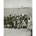 thumbnail image 1 of Jewish Refugee Children Waving At The Statue Of Liberty From The Deck Of The Liner President Harding In 1939. Of 270, 1 of 2