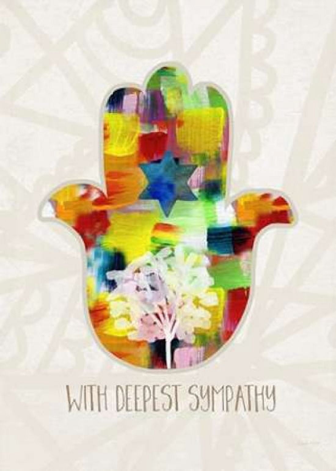 Jewish Sympathy Card I Canvas Art - Linda Woods (20 x 28)