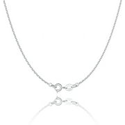 Jewlpire 925 sterling silver chain necklace chain for women girls 1.1mm cable chain necklace upgraded spring-ring clasp-thin & sturdy-Italian quality 16/18/20/22/24 inch