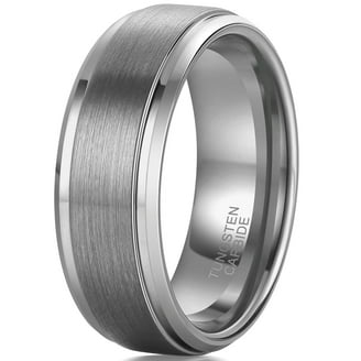 HOOUN 4MM Silver Gold Plated Titanium Steel Men Women Wedding Ring