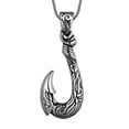 thumbnail image 1 of Jewmon Fishhook Necklace for Men Stainless Steel Fish Hook Pendant Chain Gift for Him, 1 of 6