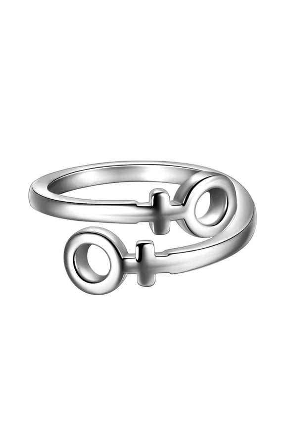 Gay Pride Ring Adjustable Transgender Lesbian Band Ring Pride Jewelry Women Pride Month Gift