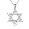 thumbnail image 1 of Jewmon Jewish Star of David Necklace for Women Men 925 Silver Magen David Pendnat Amulet Judaica Jewelry Fathers Day Gifts for Dad Father, 1 of 9