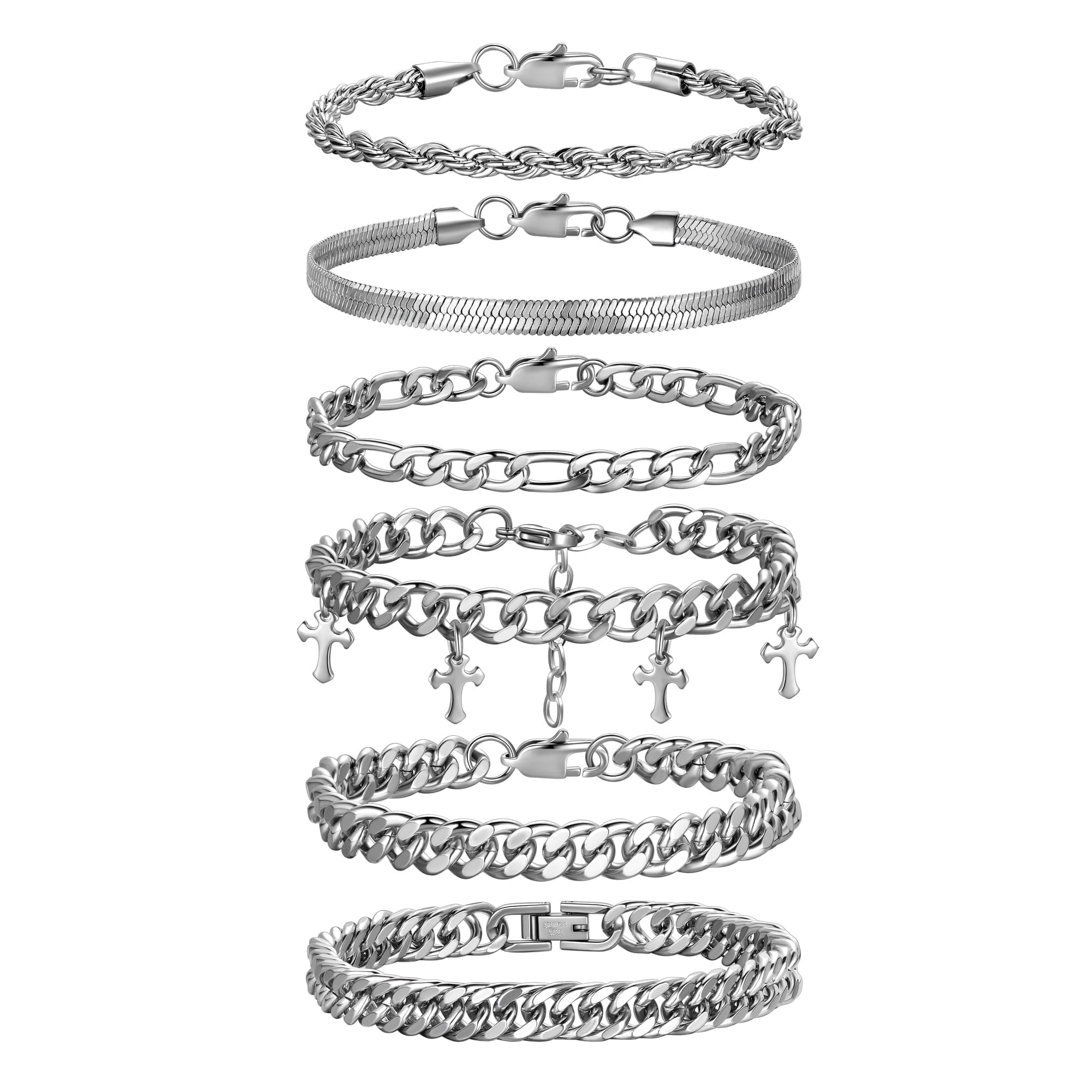 Jewmon-Silver-Chain-Bracelet-
