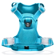 Jewyow No Pull Dog Harness - Dog harness for small dogs,Reflective Adjustable Pet Vest with Handle & Breathable Mesh,Blue, XL